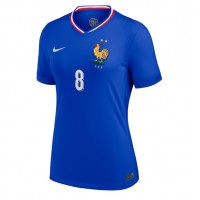 Camiseta Francia Aurelien Tchouameni #8 Primera Equipación Replica Eurocopa 2024 para mujer mangas cortas